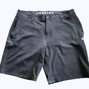 Hurley Mens Hybrid Active Shorts Black Sz. 40| Casual Golf‎ Outdoors Everyday